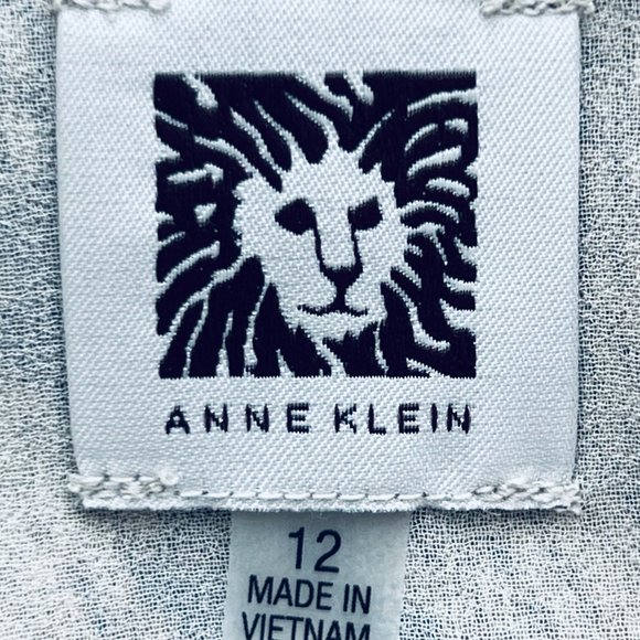 Anne Klein Exotic Animal Print Browns & Black V Neck Sleeveless Top, 12, NWT - Picture 9 of 10